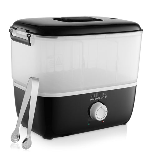 OPEN BOX - Hot Facial Towel Steamer and Warmer for Salon, Barber or Spa - Black